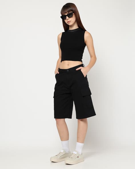Women Cotton Cargo Shorts