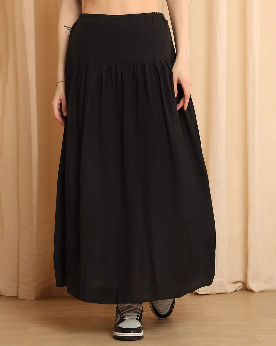 Buy NEUDIS Women Flared Maxi Length Skirt Online | Ajio.com