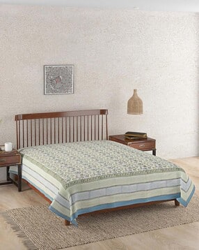 fabindia Cotton Printed Bed Cover Double  -picture-15