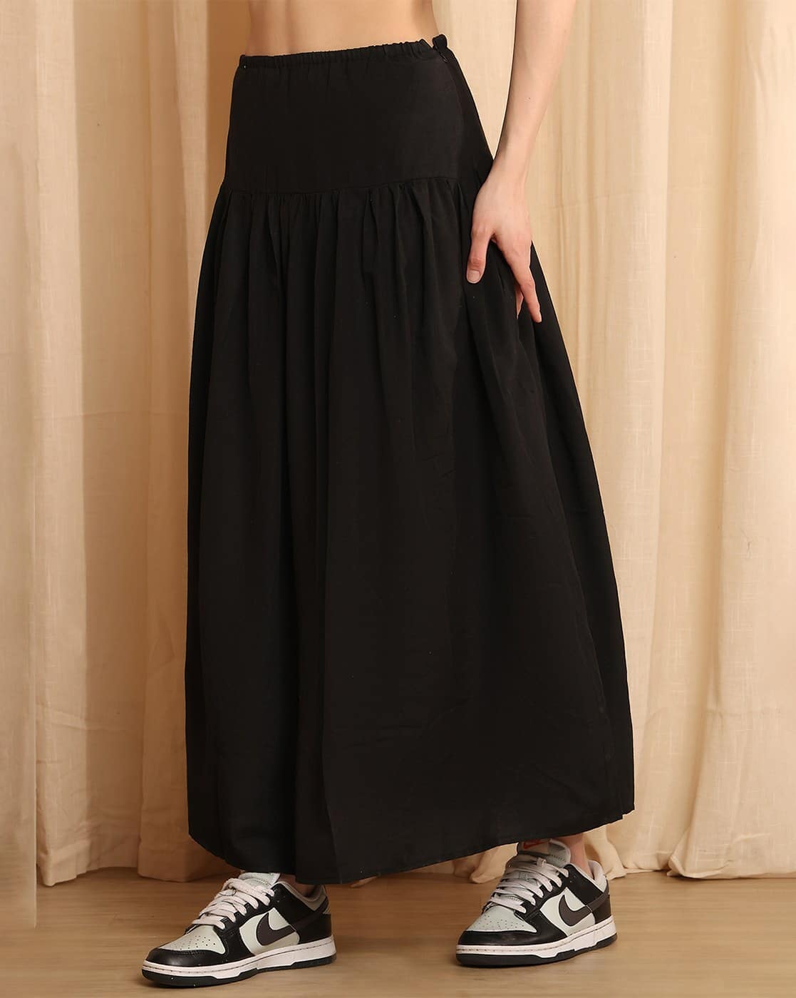 Buy NEUDIS Women Flared Maxi Length Skirt Online | Ajio.com Buy NEUDIS Women Flared Maxi Length Skirt Online | Ajio.com