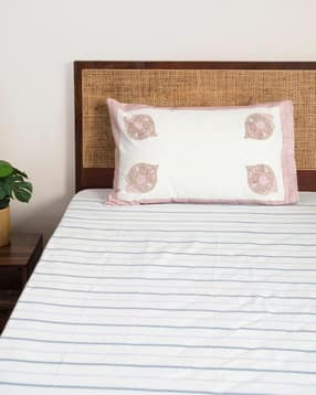fabindia Set of 2 Cotton Printed Pillow Covers 27" x 17"-picture-16