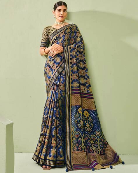 Ri-wah Women Ethnic Design Traditional Saree with Blouse Piece