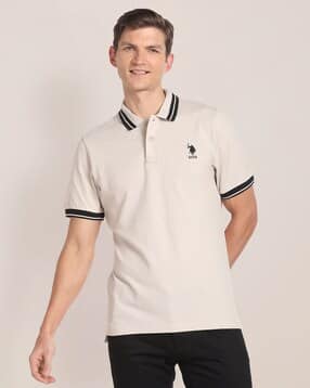 Slim Fit Cotton Polo T-shirt