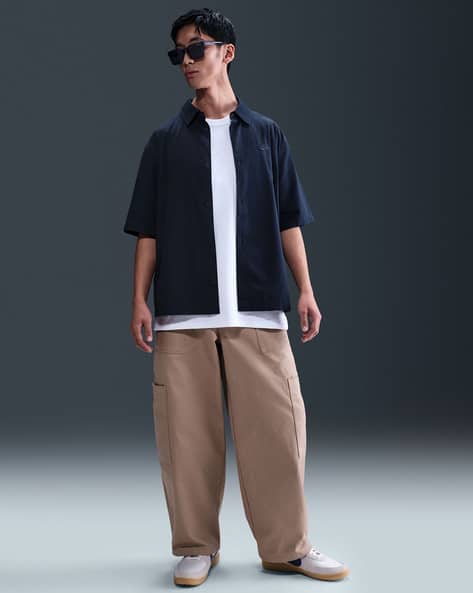 NIKE Men AS Club Regular Fit Cotton Shirt