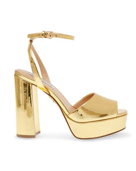 Buy Gold Heeled Sandals for Women by STEVE MADDEN Online