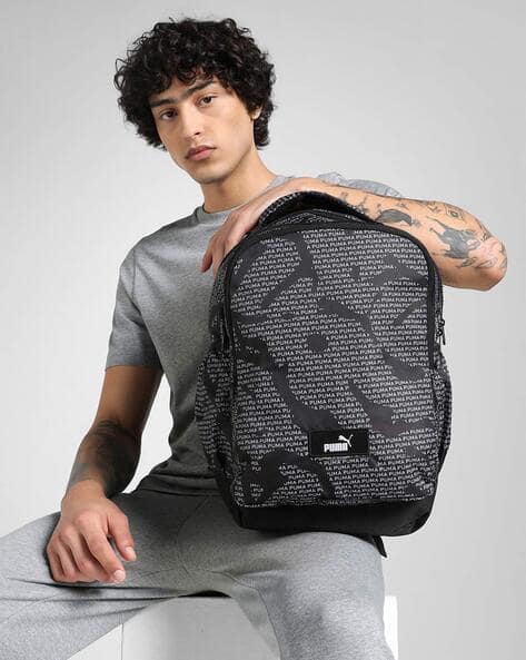 Buy PUMA Black-Logo Lab AOP Backpacks for Men by Puma Online