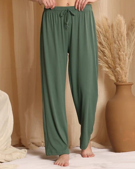 NEUDIS Women Flared Pyjamas with Drawstring
