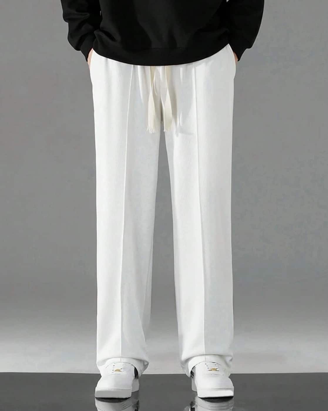 Buy Jankit Designer Men Single-Pleat Baggy Fit Pants Online | Ajio.com
