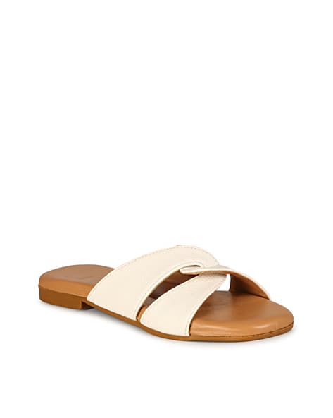 Buy White Flat Sandals for Women by PAHASA Online