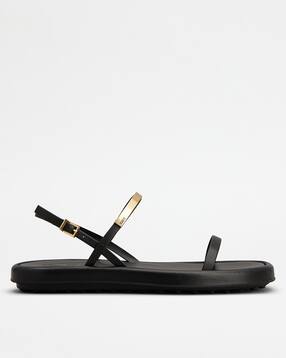 サンダル・ミュール BOTTEGA VENETA Black leather Flat Adam sandals Bottega Veneta Black Leather Flat Adam Sandals | ModeSens