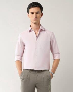 arrow Men Patterned Slim Fit Shirt with Patch Pocket-picture-11