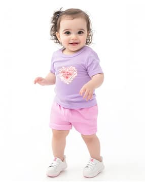 nauti nati Graphic Print T-Shirt & Shorts Set-picture-24