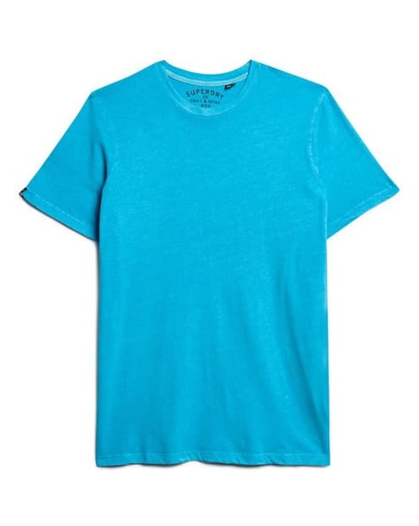 SUPERDRY Men Patterned Regular Fit Cotton Round-Neck T-Shirt