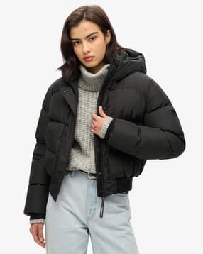 superdry Women Hooded Sports Regular Fit Puffer Jacket-picture-31