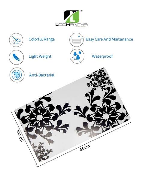 Revexo Set of 3 Printed Rectangle Fridge Mats