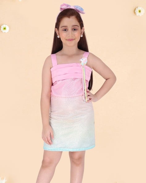 Girls Embellished Shift Dress