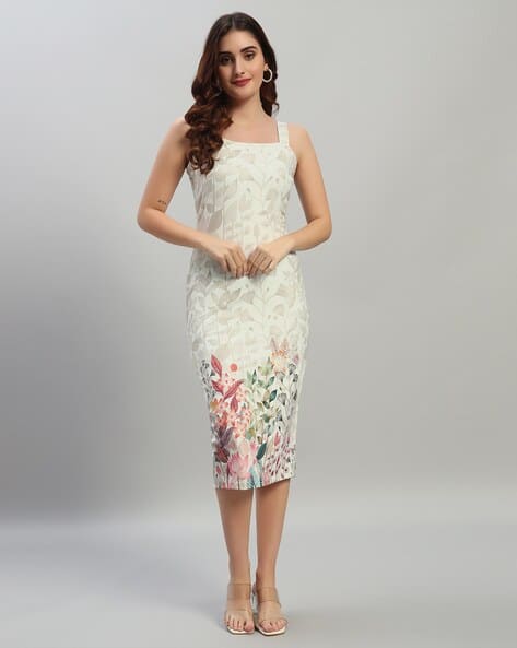 Buy Attire Empire Women Floral Bodycon Dress Online | Ajio.com