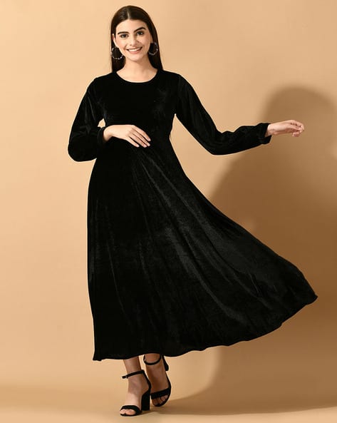 SVARAA Women Round-Neck Fit & Flare Dress