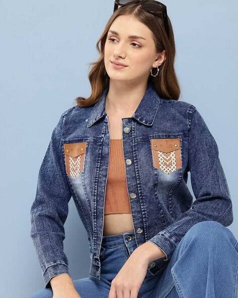 Buy Navy blue Jackets Coats for Women by AARIKA GIRLS ETHNIC