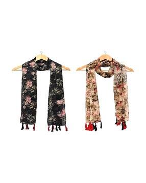 stole villa Pack of 2 Women Printed Scarf-picture-22