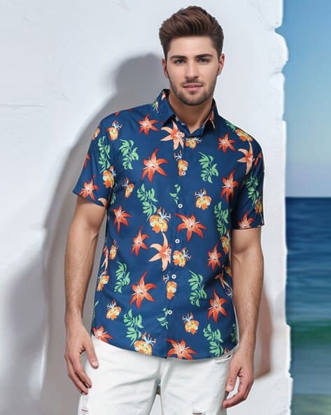 NEONOMAD Men Floral Print Regular Fit Shirt
