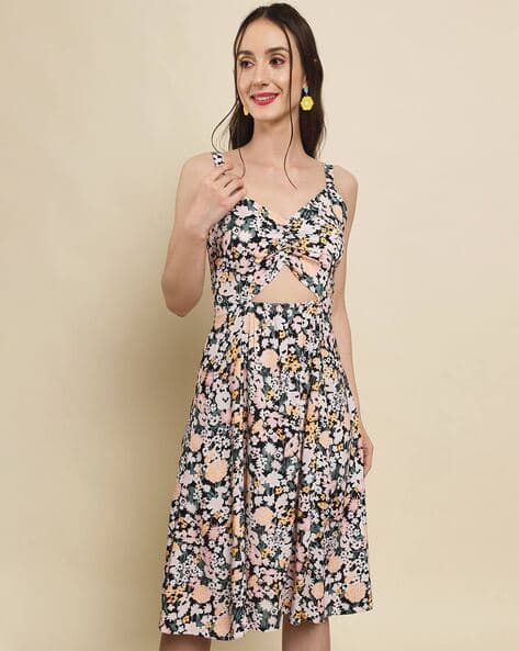 LEIA Women Floral Fit And Flare Dress
