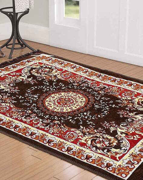 RRC Floral Print Pooja Asan Mat 48" x 28"