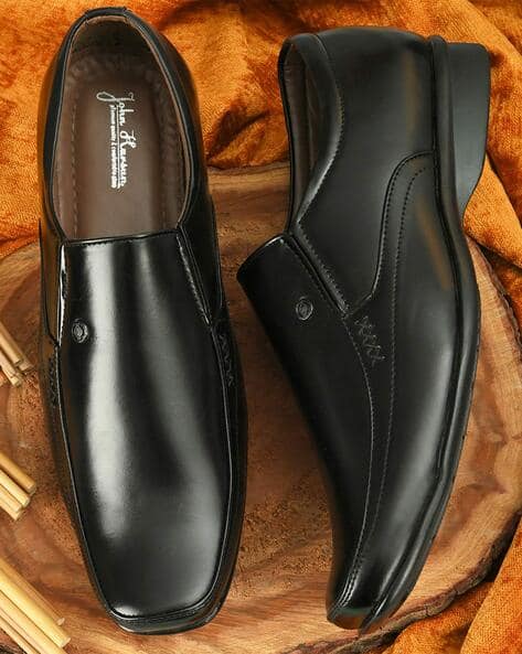 JOHN KARSUN Men Lace-Up Formal Shoes with Synthetic Upper