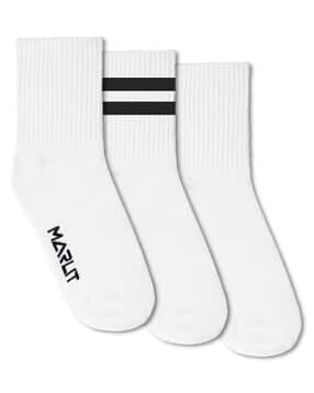 marlit Pack Of 3 Women Mid-Calf Length High Socks-picture-39