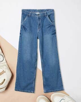 Girls Washed Slim Fit Jeans