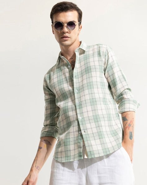 Summer Bliss Checked Slim Fit Shirt