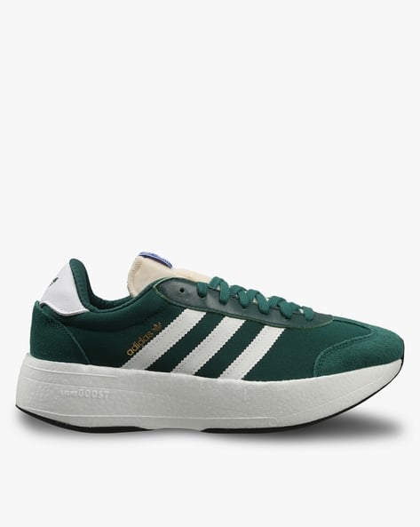 Buy Adidas Originals City RNR Lace-Up Shoes Green Color Men