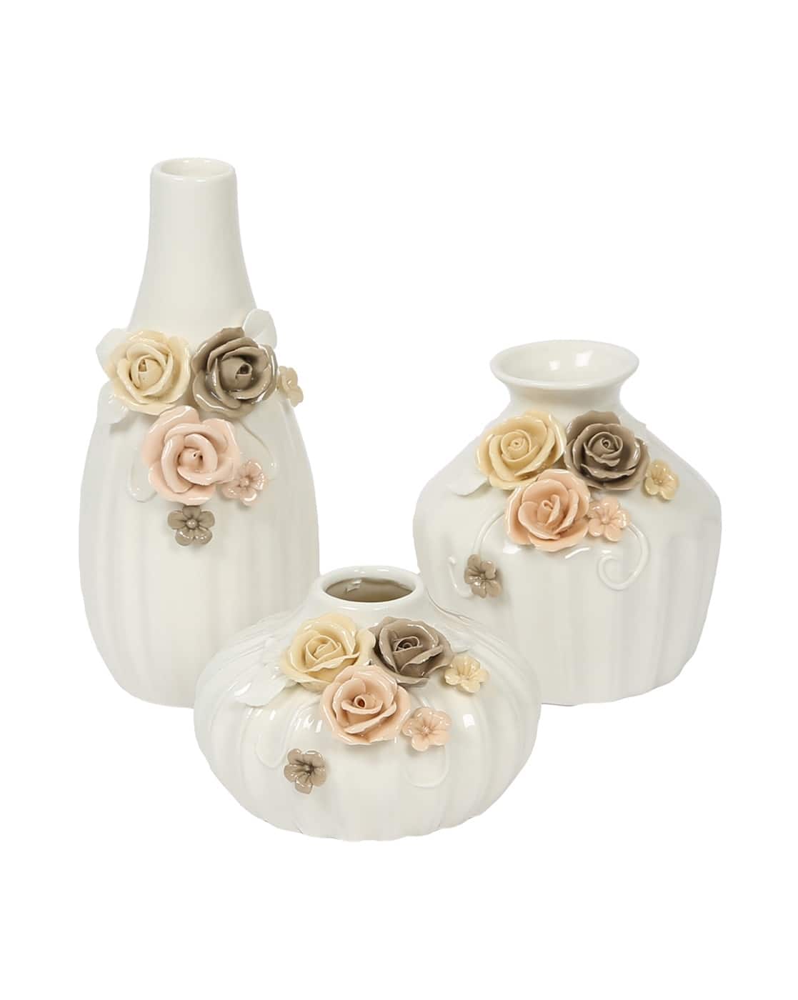 pataya　VINTAGE flower vase2つセット Buy Tayhaa Set of 3 Embellished Flower Vase Online | Ajio.com