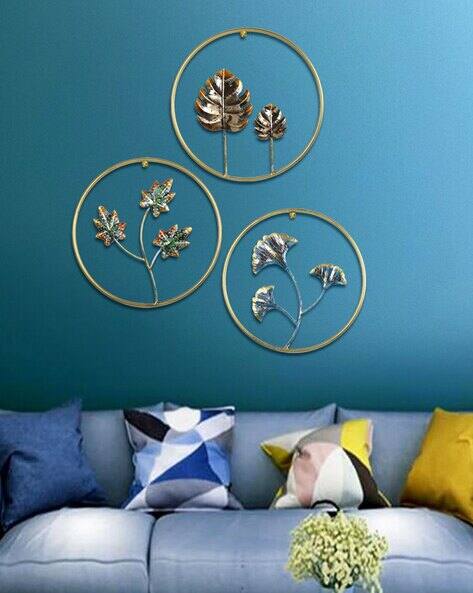 Aapno Rajasthan Trio Enchanting Ocean Leaf Wall Decor