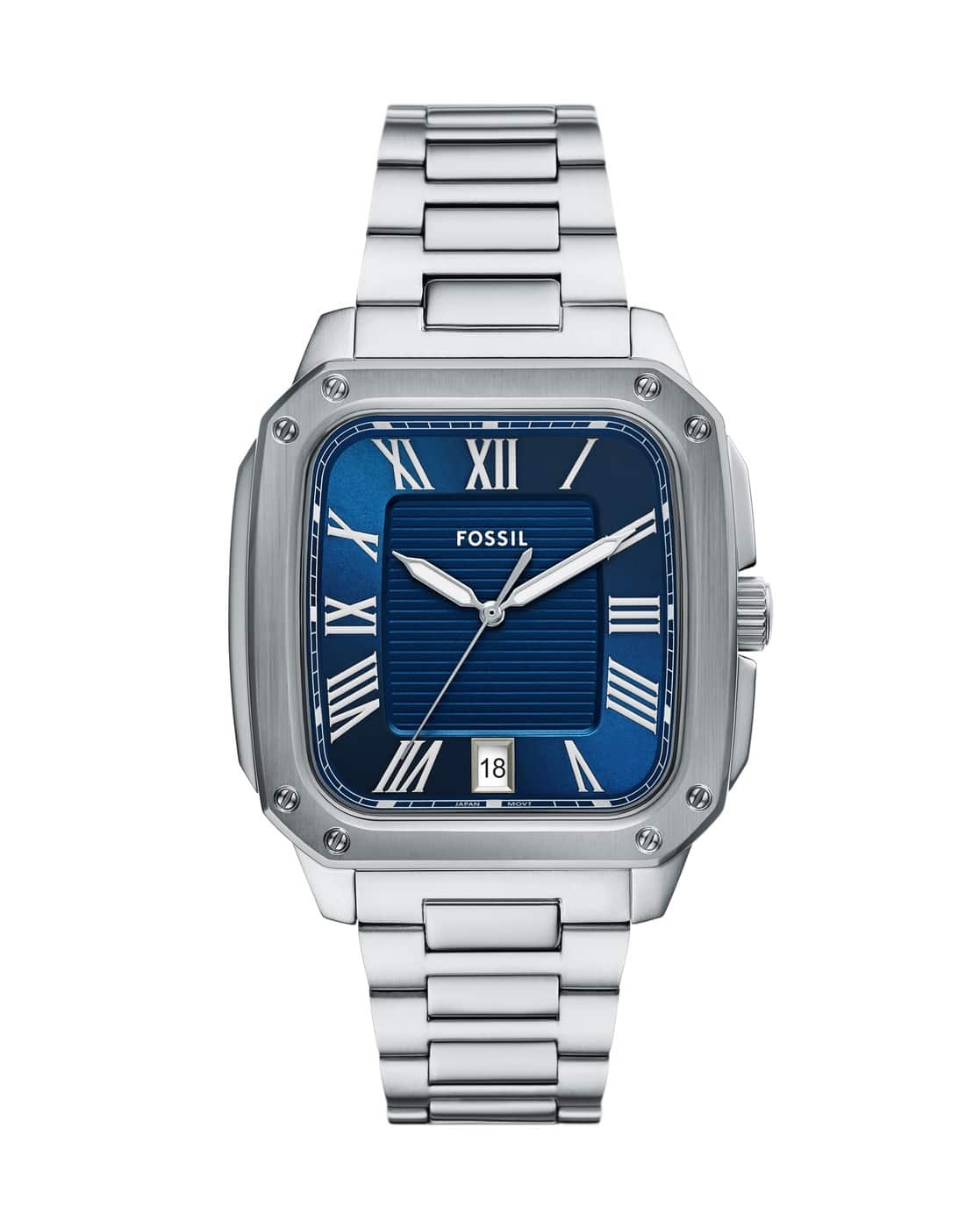FOSSIL Men Crosby Water-Resistant Analogue Watch-FS6121
