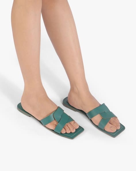 Flat Sandals Catwalk Footwear Official Website Women Brand Print