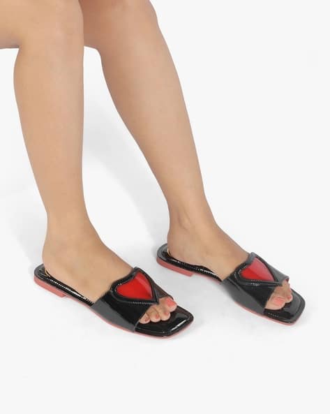 Buy Black Flat Sandals for Women by CATWALK Online