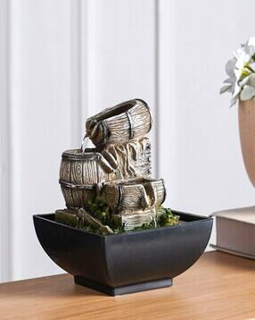 Wooden Spill Tabletop Fountain