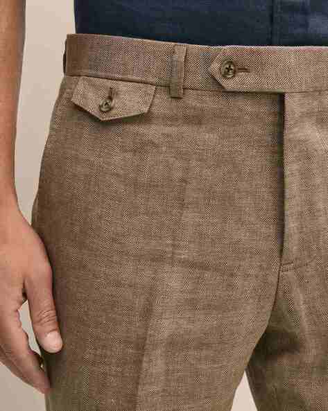 Buy Brown Trousers & Pants for Men by BROOKS BROTHERS Online