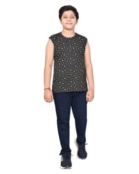 pixie n prince Boys Round Regular Fit T-Shirt-picture-29