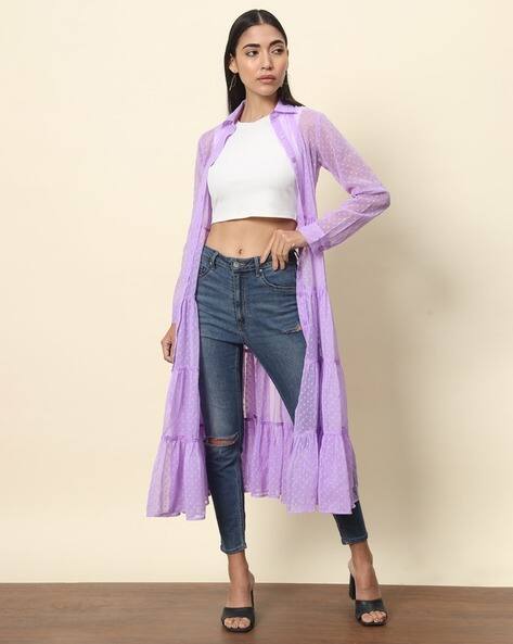 LEIA  Women Regular Fit Open Collar Shrug