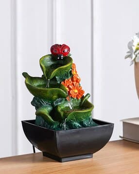 Flowing Leaf Tabletop Fountain