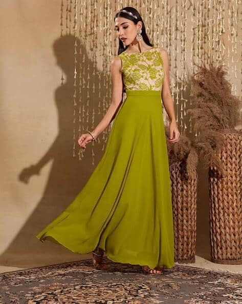 Buy Lemon Green Dresses & Gowns for Women by MISS CHASE Online