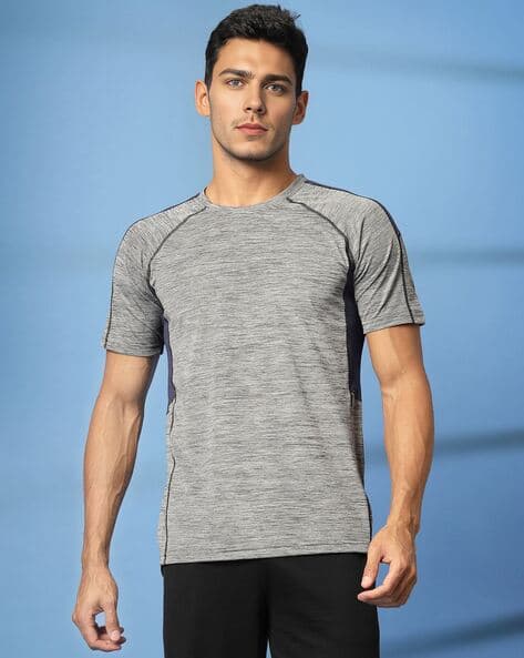 Chkokko Men Dry Fit Crew Neck Sports T-Shirt