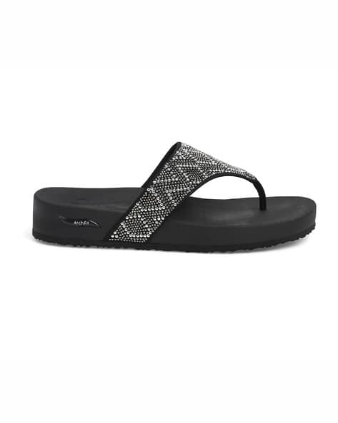 Buy Black Flip Flop Slippers for Women by SKECHERS Online