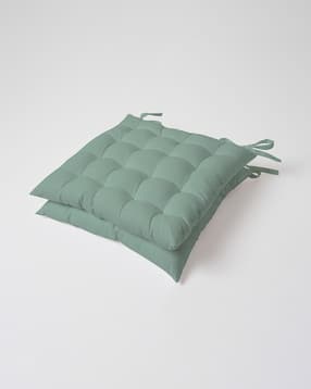 skanda fab Pack of 2 Quilted Square Cushion 16" x 16"-picture-14