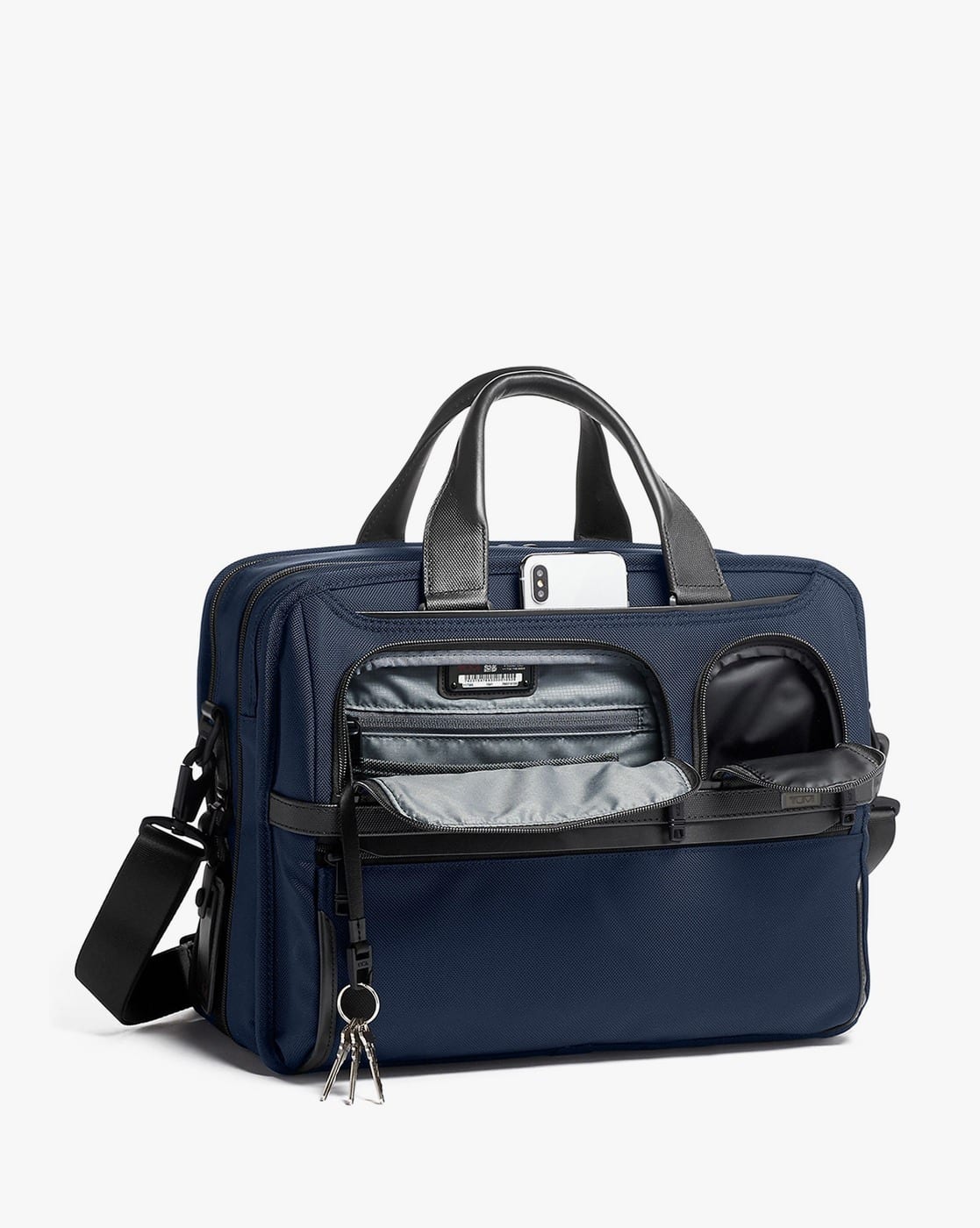 Buy TUMI Alpha Expandable Organizer Laptop Brief | Navy Blue Color