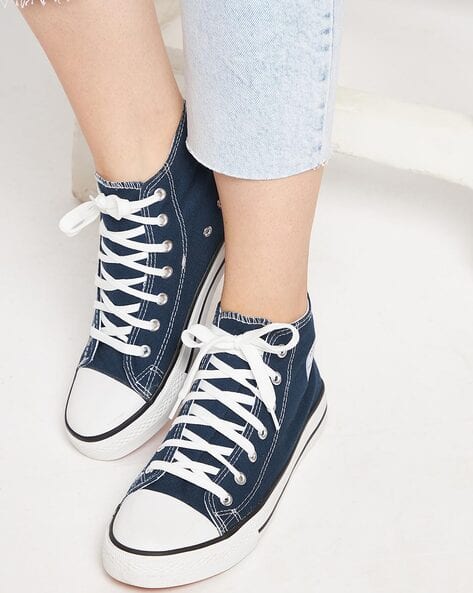 Buy Navy Blue Sneakers for Women by MOZAFIA Online