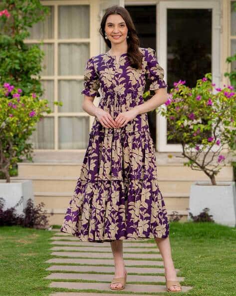 green emerald velvet dress Nefertiti Blue and Purple Flare Dress main image 1