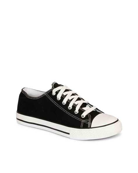 MOZAFIA Round-Toe Lace-Up Sneakers